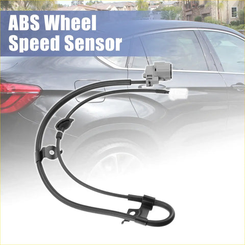 Black abs wheel speed sensor rear right with gray plastic connector and flexible wiring for 2009-2013 Toyota Highlander
