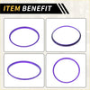 Purple metallic ac vent dashboard ring with sleek oval design for toyota tacoma 2016-2021 4 pcs set
