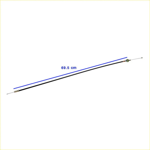 Black accelerator cable with metallic ends and 69.5 cm length for nissan datsun bluebird sss 510 520 1960 1973