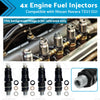 Nissan Navara TD27 D21 2. 7L 16600-43G23 4x Engine Fuel Injectors Suitable