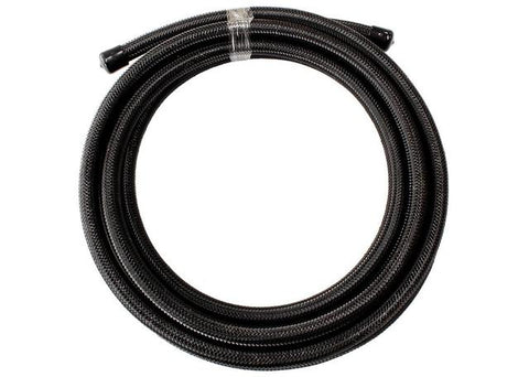 Aeroflow AF100-06-6MBLK SS Braided Hose -6AN 6 Metre Black
