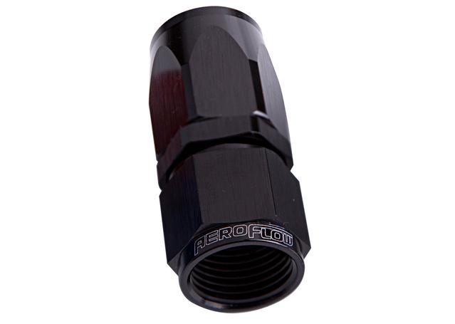 Aeroflow AF101-04BLK -4AN Taper Series Straight Hose End