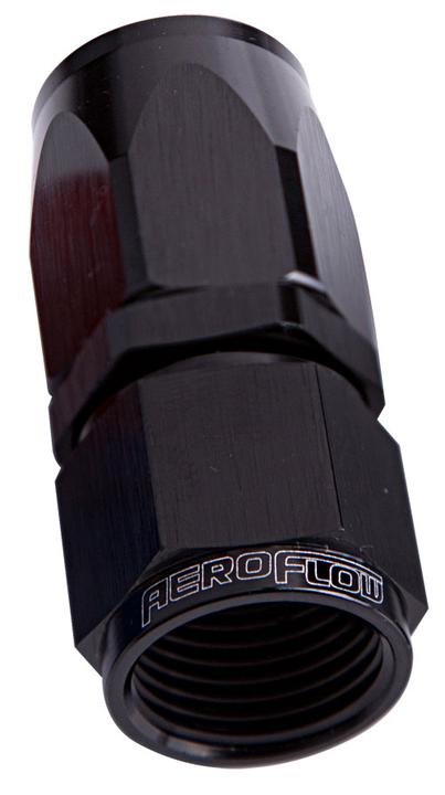 Aeroflow AF101-08BLK -8AN Taper Series Straight Hose End