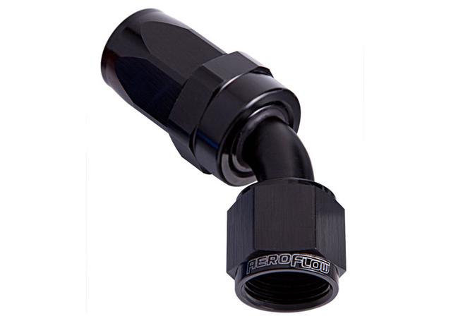 Aeroflow AF102-20BLK -20AN Taper Series 45 Degree Hose