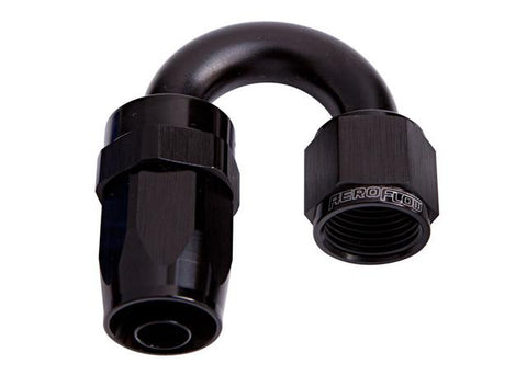 Aeroflow AF106-08BLK -8AN Taper Series 180 Degree Hose