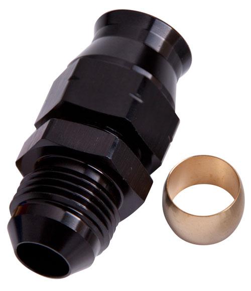 Aeroflow AF108-05BLK 5/16" Hard Line To -6AN Male Adapter