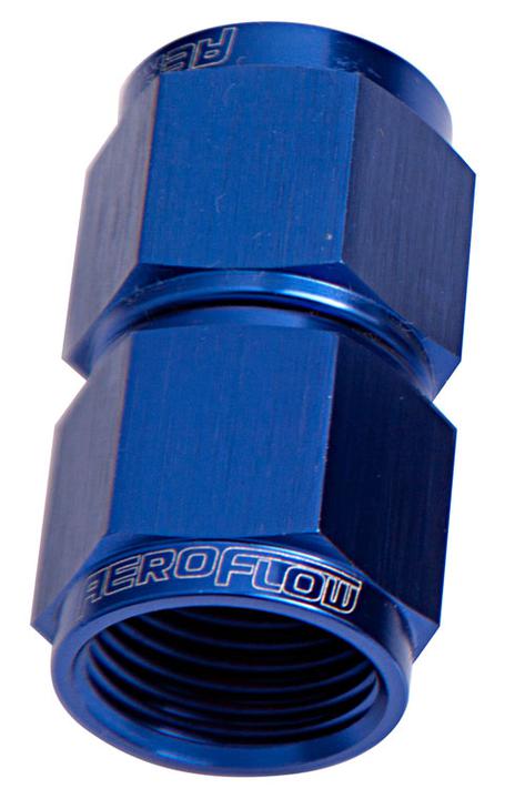 Aeroflow AF131-12 Straight Female Flare -12AN Blue Swivel