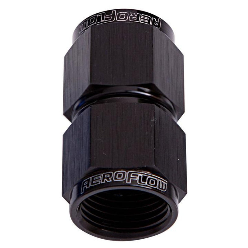 Aeroflow AF131-10BLK Straight Female Flare -10AN Black