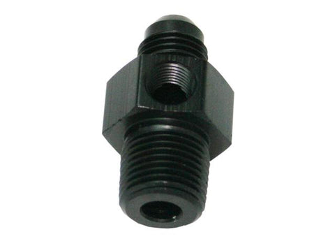 Aeroflow AF139-06-04BLK Male 1/4"Npt To -6AN 1/8" Port