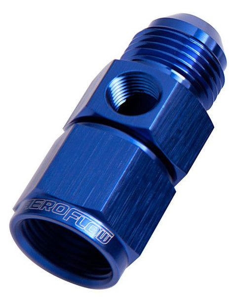 Aeroflow AF140-08 Straight Female - Male -8AN Blue With