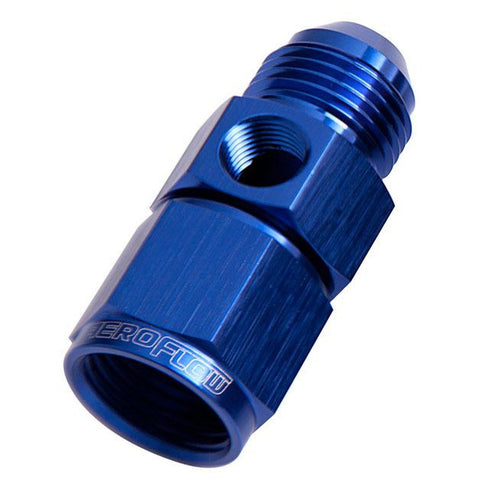 Aeroflow AF140-06 Straight Female - Male -6AN Blue With