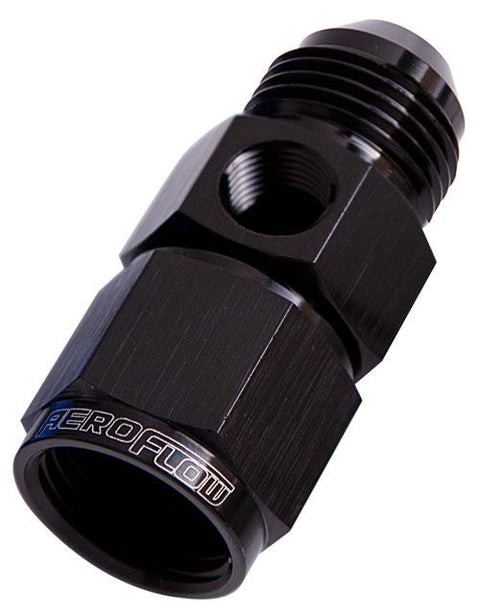 Aeroflow AF140-10BLK Straight Female - Male -10AN Black