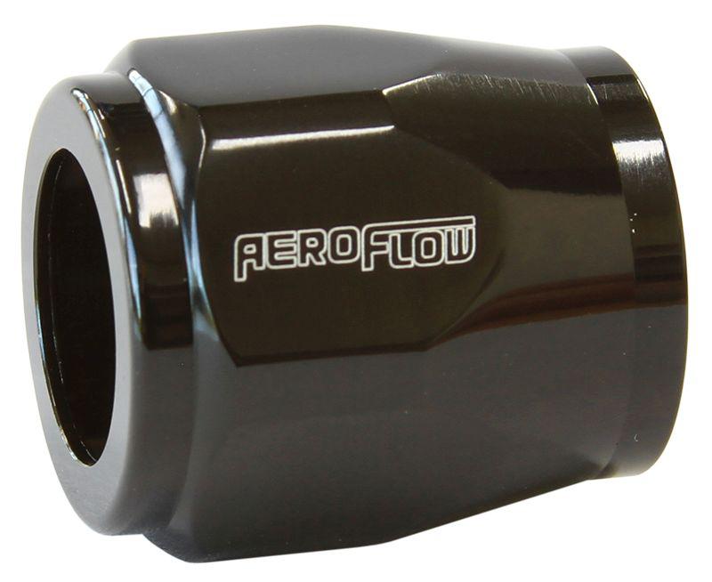 Aeroflow AF150-06BLK Hex Hose Finisher 15mm ID Black 5/8"
