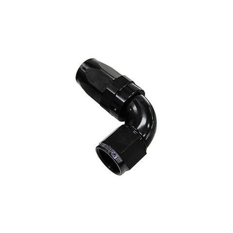 Aeroflow AF153-08BLK 90 Deg Hose End -08AN Black Full