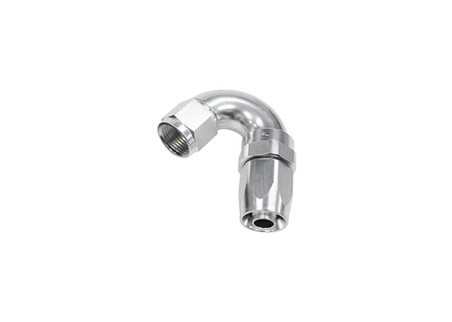 Aeroflow AF155-06S 150 Deg Hose End -06AN Silver Full
