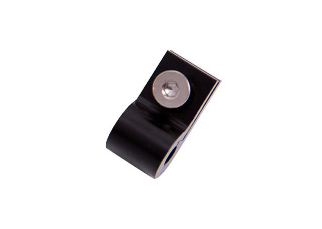 Aeroflow AF157-07BLK Billet P Style Clamp -4 Hose Black
