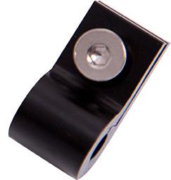 Aeroflow AF157-10BLK Billet P Style Clamp -8 Hose Black