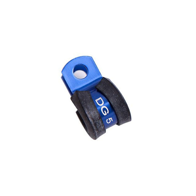 Aeroflow AF158-08 Cushioned P Clamps -8AN 5Pk Blue 12.6mm