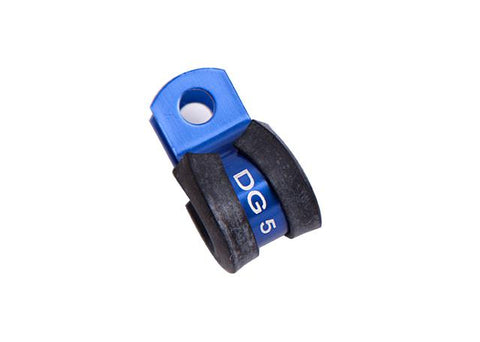 Aeroflow AF158-09 Cushioned P Clamps -9AN 5Pk Blue 14.3mm