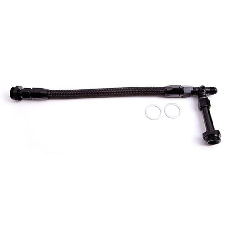 Aeroflow AF160-06BLK Holley Dual Inlet Rail -6AN Black