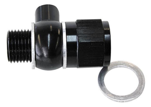 Aeroflow AF166-05-02BLK Oil Pressure Adapter Allows 1/8"