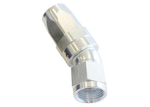 Aeroflow AF197-08S 30 Deg Hose End -08AN Silver Full Flow