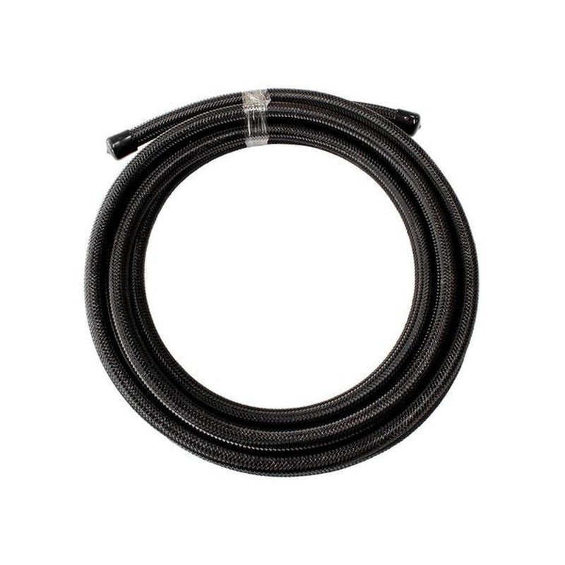 Aeroflow AF200-04-3MBLK SS Teflon Braided Hose -4AN 3M