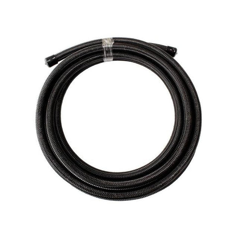Aeroflow AF100-08-3MBLK SS Braided Hose -8AN 3 Metre Black