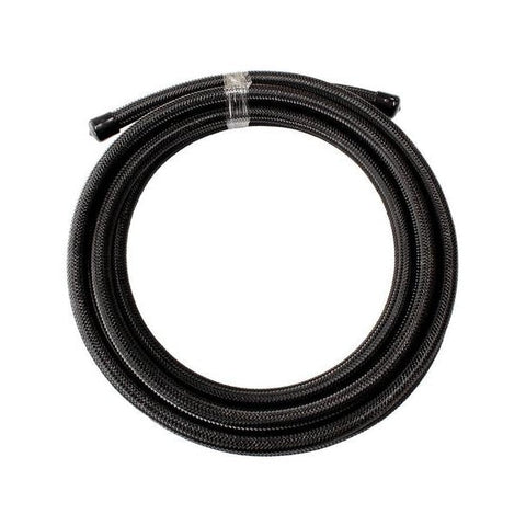 Aeroflow AF200-06-6MBLK SS Teflon Braided Hose -6AN 6M