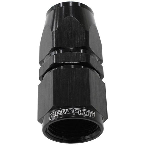 Aeroflow AF201-10DBLK Alloy Straight Hose End -10AN Black