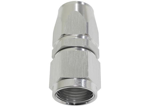 Aeroflow AF201-08DS Alloy Straight Hose End -8AN Silver