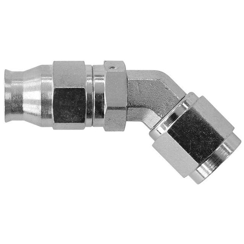 Aeroflow AF202-03S Steel 45 Deg Hose End Suits -3 Teflon