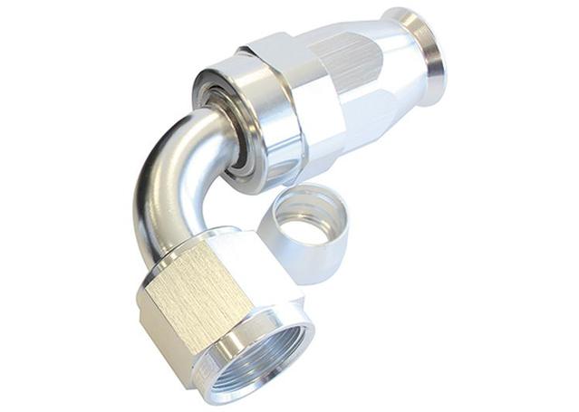Aeroflow AF203-03DS Alloy 90 Deg Hose End -3AN Silver