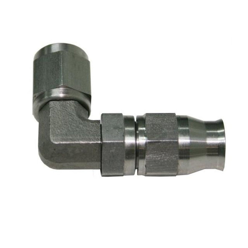 Aeroflow AF203-06S Steel 90 Deg Hose End -6AN Steel Full