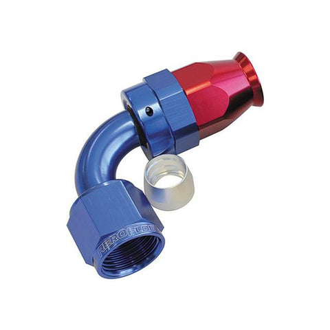 Aeroflow AF203-10D Alloy 90 Deg Hose End -10AN Blue Full