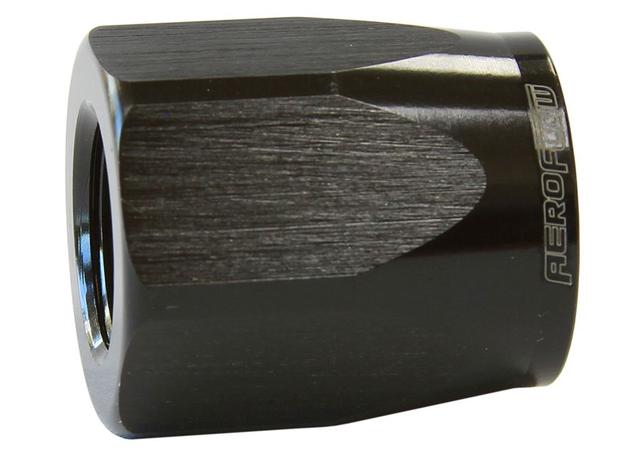 Aeroflow AF298-08DBLK Hose End Socket Alloy -8AN Black