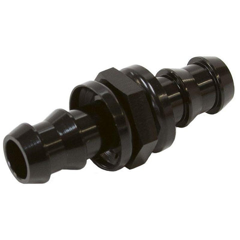 Aeroflow AF410-08BLK -8 Push Lock Barb Joiner Black 1/2"