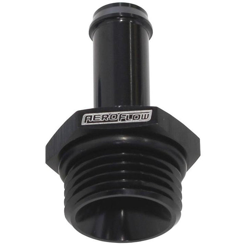 Aeroflow AF414-06-05BLK -6ORB To 5/16" Push On Barb Black
