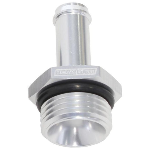 Aeroflow AF414-06-05S -6ORB To 5/16" Push On Barb Silver