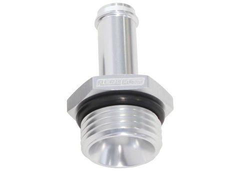 Aeroflow AF414-08-08S -8ORB To 1/2" Push On Barb Silver