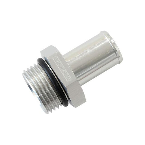 Aeroflow -12ORB to 3/4" Push On Barb Silver