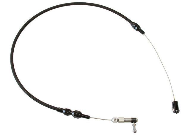 Aeroflow AF42-1100BLK Throttle Cable Stainless Steel 24"