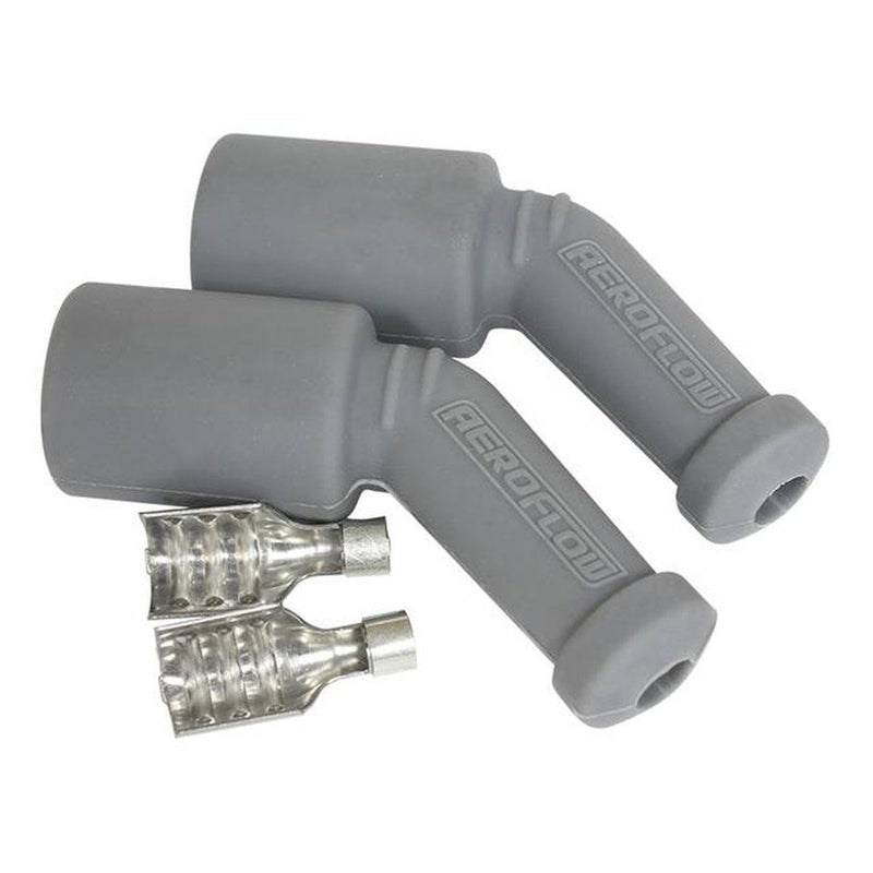 Aeroflow Coil Boots & Terminals 45 Deg 2 Boots,Terminal