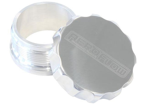 Aeroflow AF460-32P 2" Alum Weld Bung And Cap Raw Weld On