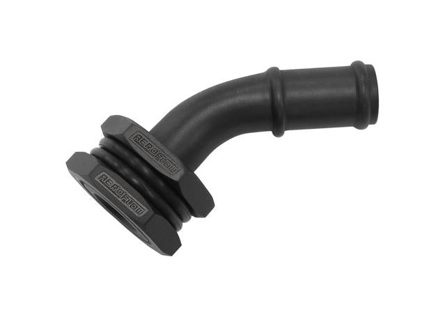 Aeroflow Turbo Drain Adapter 5/8 Barb 45Degree