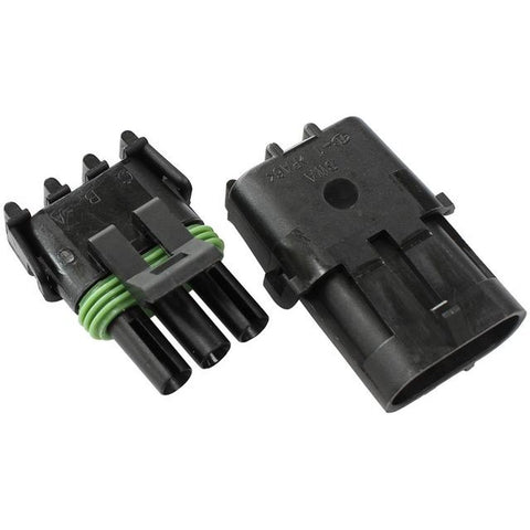 Aeroflow Weatherpack 3 Pin Connector AF49-8503