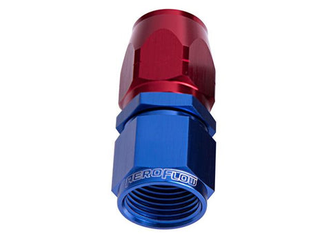 Aeroflow AF501-04 Alloy Straight Hose End -4AN Blue