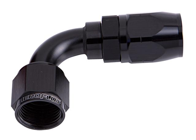 Aeroflow AF503-10BLK Alloy 90 Deg Hose End -10AN Black