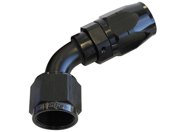 Aeroflow AF508-10BLK Alloy 60 Deg Hose End -10AN Black