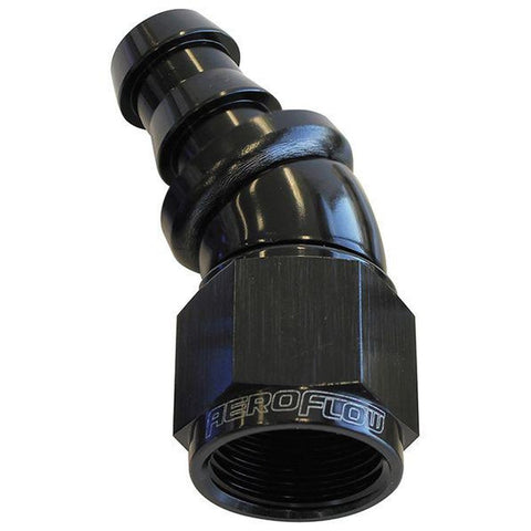 Aeroflow AF517-08BLK -8AN 30 Black Full Flow Push Lock